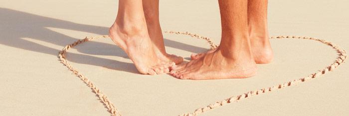 Masajes en los pies para practicar en pareja