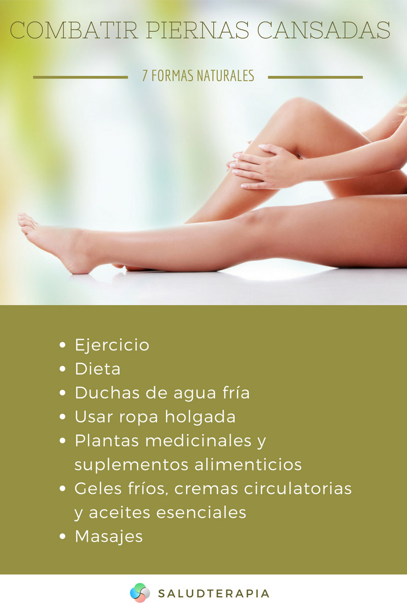 7 formas de combatir las piernas cansadas