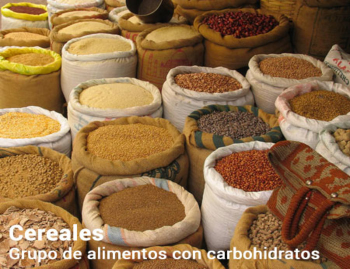 Cereales - grupo de alimentos con carbohidratos