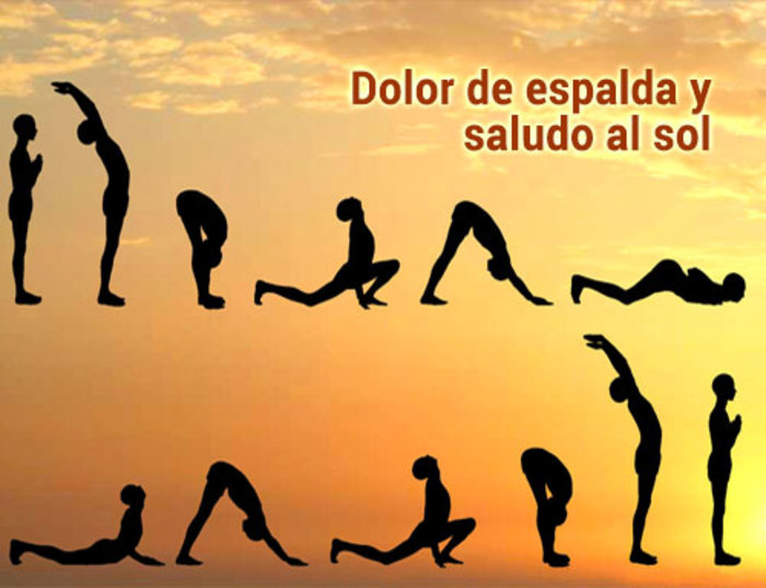 Dolor de espalda y saludo al sol