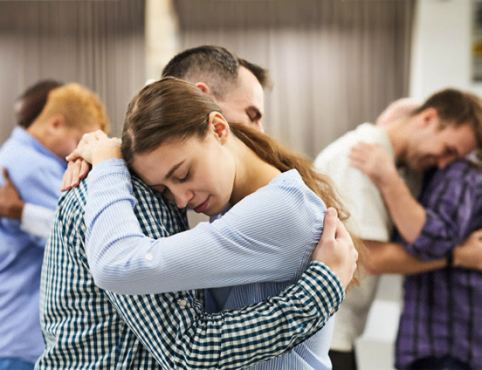 El abrazo como parte del proceso de sanación