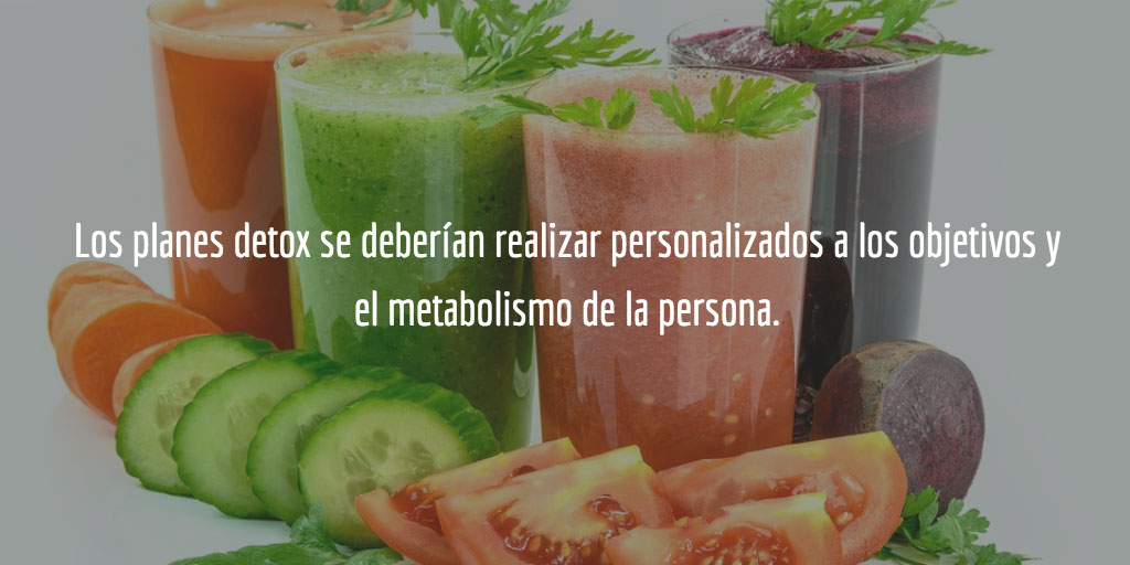 Los planes detox consisten en limpiar al organismo a través de la alimentación