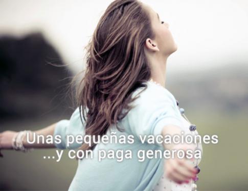 Unas pequeñas vacaciones con paga generosa