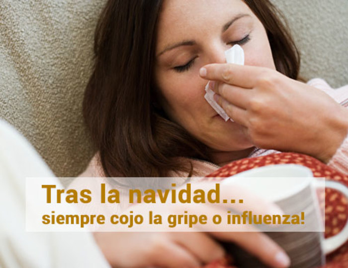 Tras la navidad... siempre cojo la gripe o influenza!