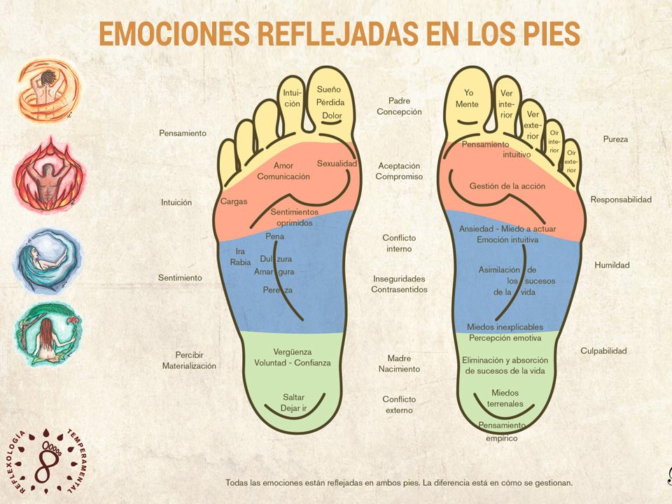 Mapa de las emociones en los pies