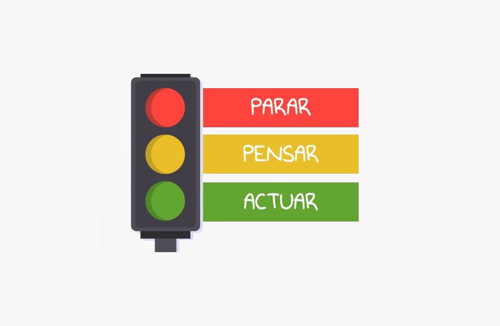 La tecnica semaforo, verde, amarillo, rojo