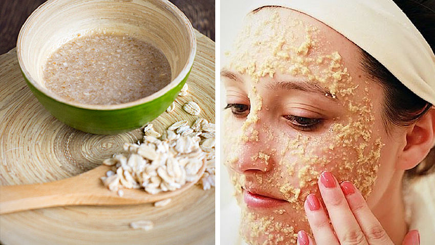 La avena también se puede usar como mascarilla facial