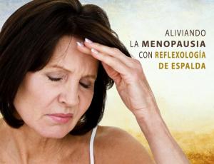 La menopausia aliviada con reflexología de espalda