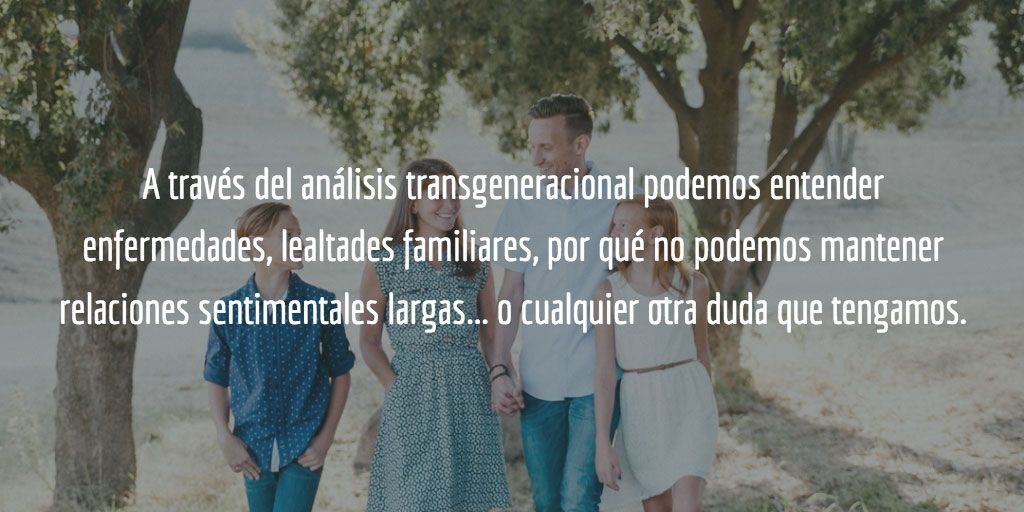 A través de este análisis podemos entender enfermedades, lealtades familiares, por qué no podemos mantener relaciones sentimentales largas... o cualquier otra duda que tengamos.