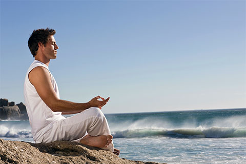 Meditación en la playa