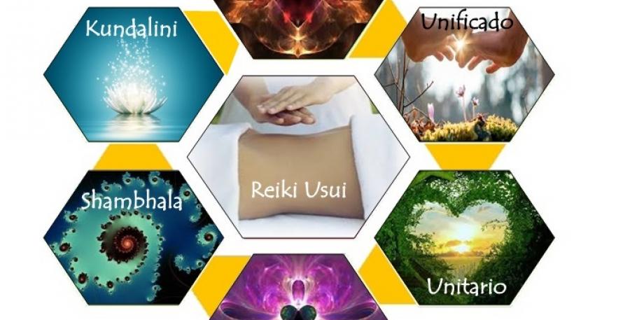 Iniciación y maestría en 5 diferentes tipos de reiki