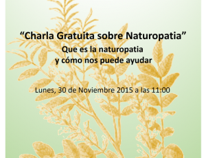 Charla sobre terapias naturales