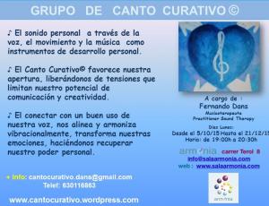 Curso de canto curativo