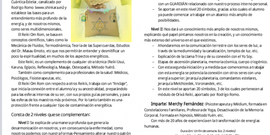 Curso de Reiki Om Rom