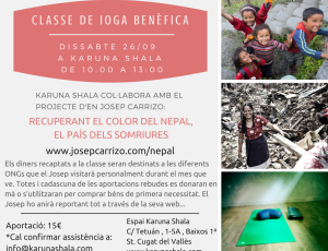 Clase de yoga benéfica