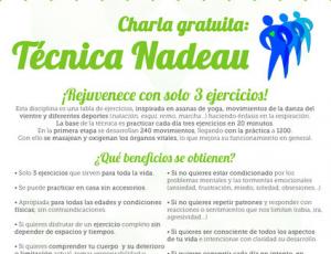 ¡Rejuvenece! Charla + práctica: Técnica Nadeau