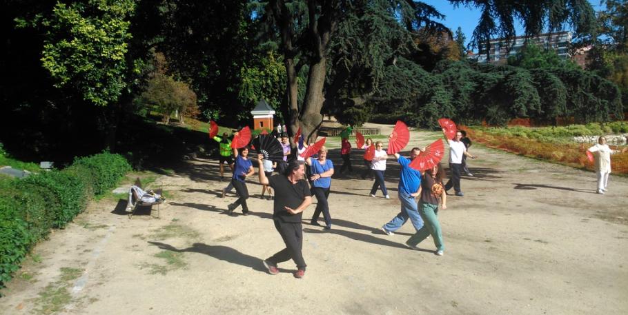 Tai chi en el parque